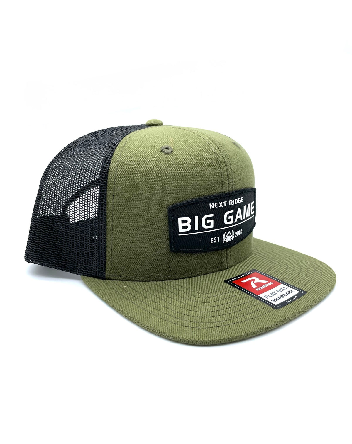 Next Ridge Apparel big game hunting hat elk mule deer Whitetail deer outdoorsman outdoor wear flatty olive green richarddon 511 Flatbill hat